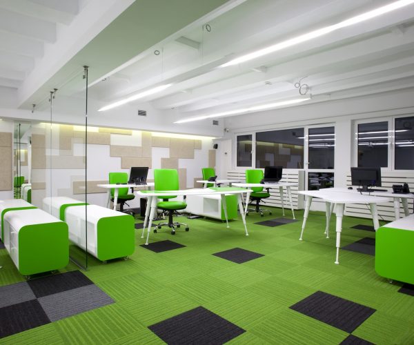 Green Tiles Design for Offices