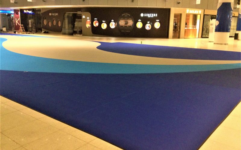 Special Die-Cut Graphics on Eventz Carpet